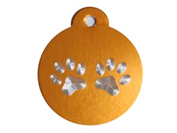 Penning Rond Design Pootjes      ID-penning - Hondenpenning - Kattenpenning