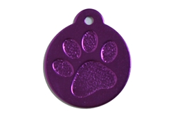 ACTIE! Penning rond-poot op=op     ID-penning - Hondenpenning - Kattenpenning