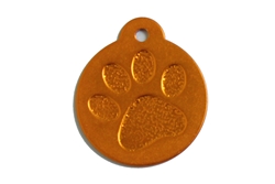 ACTIE! Penning rond-poot op=op     ID-penning - Hondenpenning - Kattenpenning